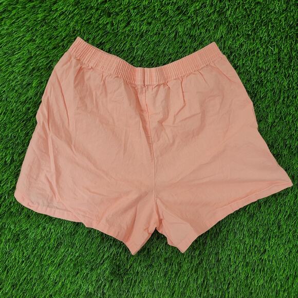 Vintage 80s Booty Gym Shorts Womens Medium Peach Pink USA - Picture 2 of 14
